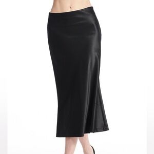 Emily Rose Black Midi A-Line Skirt